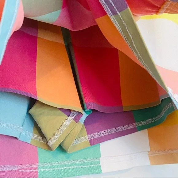 Crown & Ivy Multicolor Plaid preppy Skort - Size 14 - Picture 4 of 5